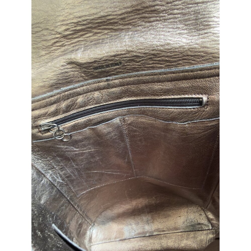 Mark Nason "Rock Never Dies" Rock Lives Dragon Leather Messenger Bag - Picture 15 of 16
